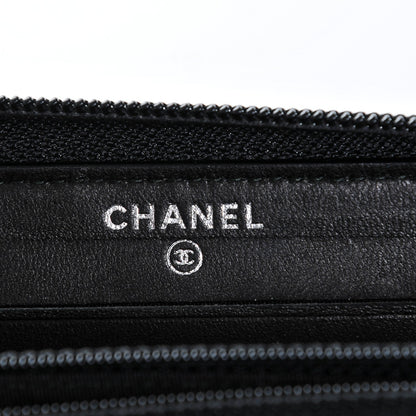 Chanel Caviar Quilted Small Boy Zip Around Wallet Black 6 of 8