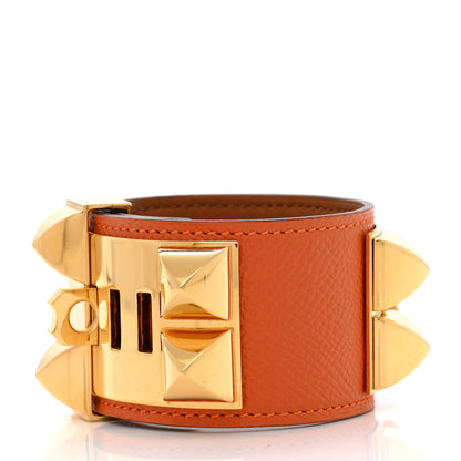 Hermes Epsom Collier de Chien CDC Bracelet S Orange 3 of 8