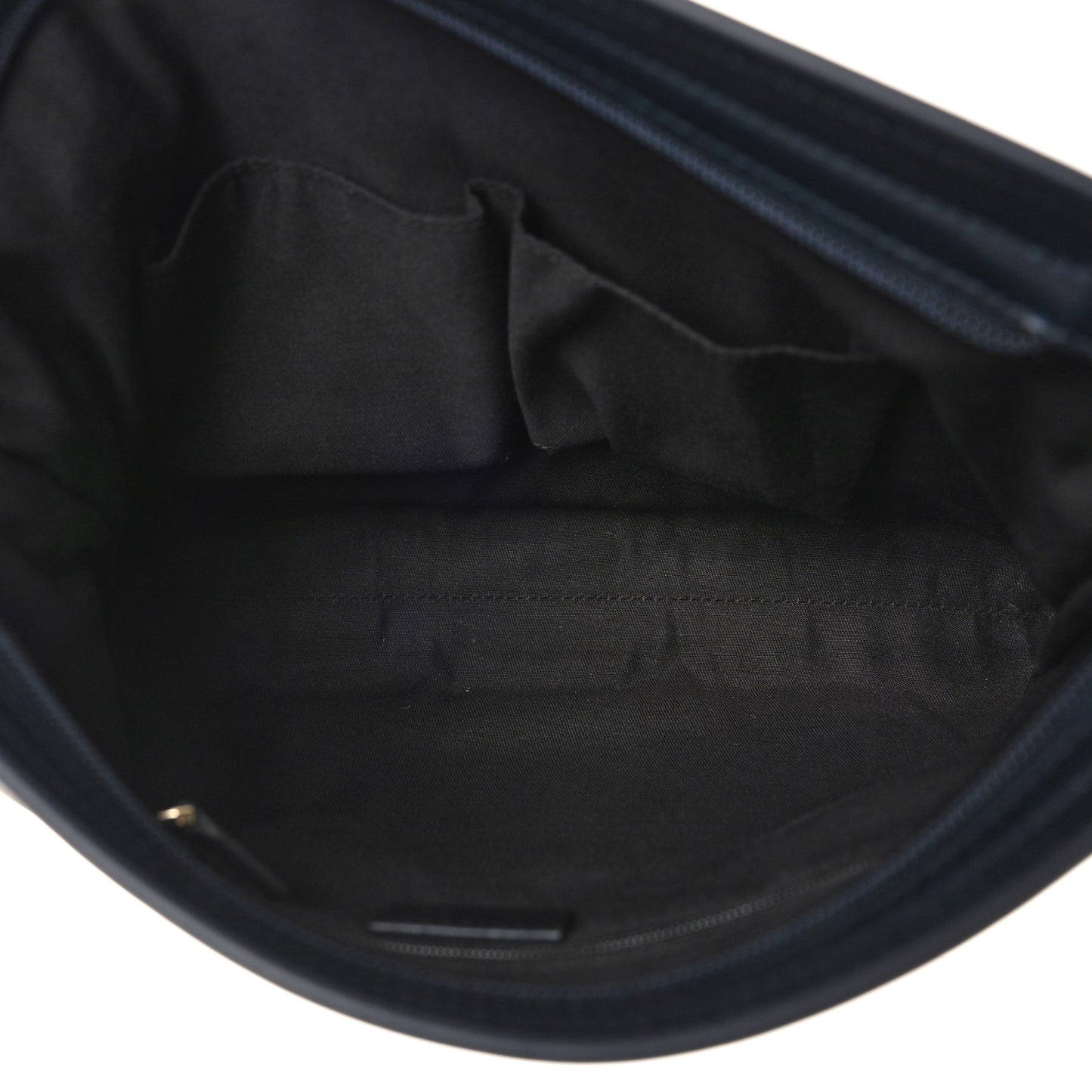 GG Supreme Monogram Web Flat Messenger Bag Navy