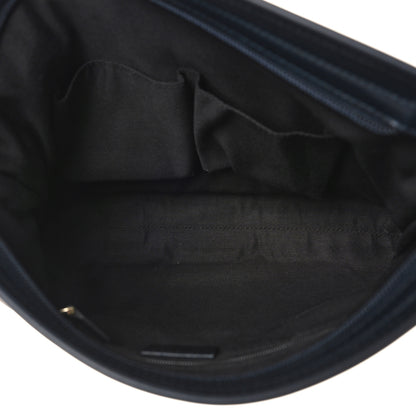 Gucci GG Supreme Monogram Web Flat Messenger Bag Navy 5 of 9