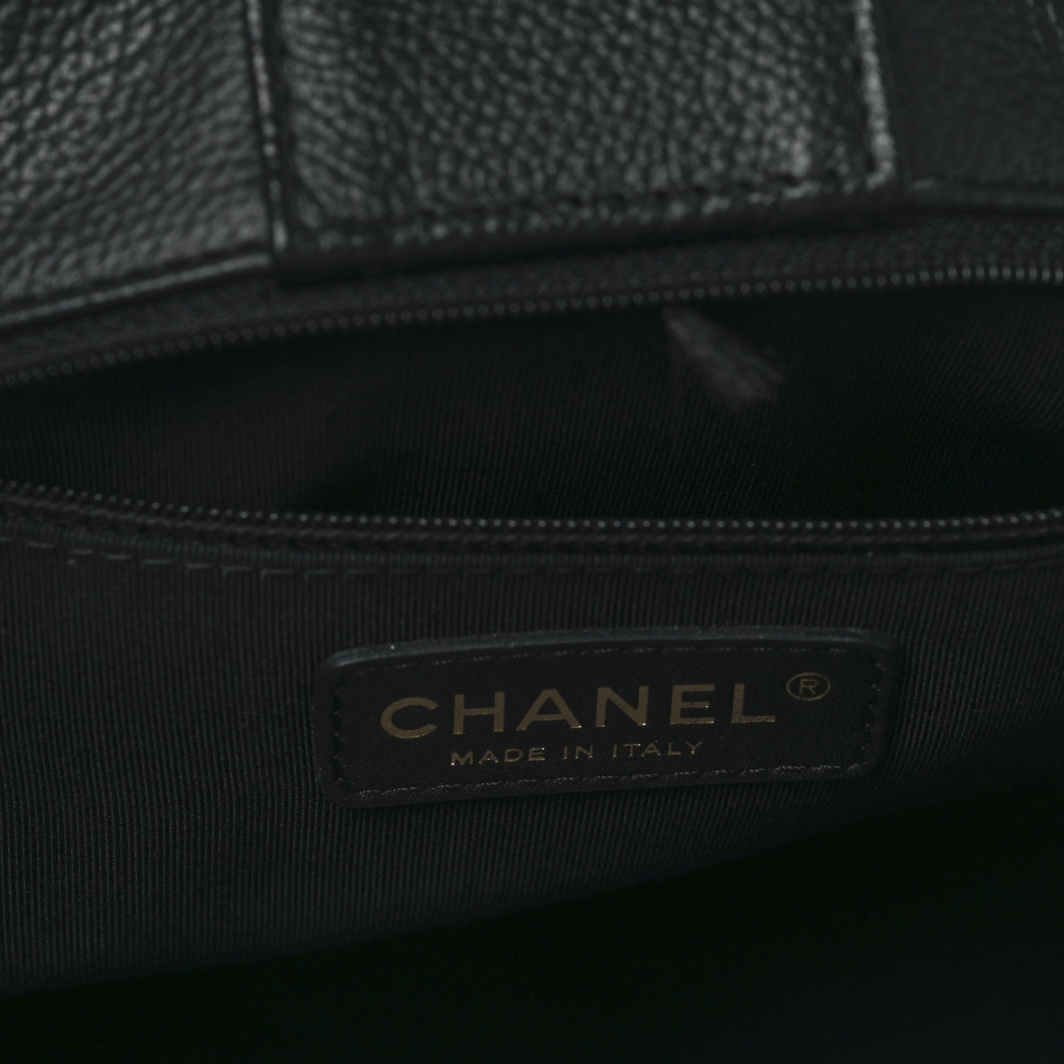 Chanel Calfskin Cerf Executive Shopper Tote Black 7 of 11