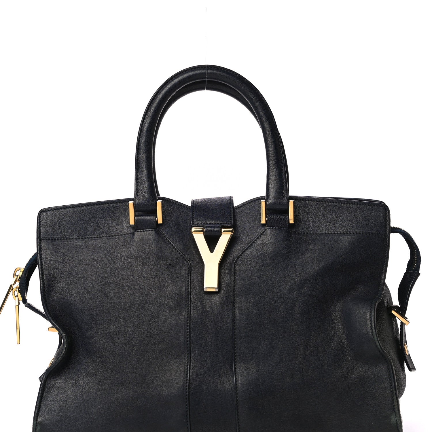 Saint Laurent Sheepskin Small Cabas ChYc Navy 26 of 26