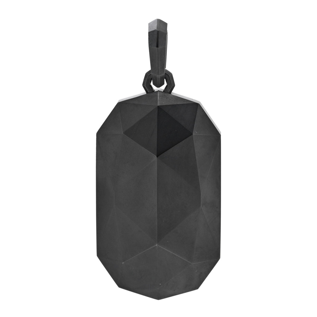 David Yurman Titanium Faceted Amulet Pendant Black 1 of 4