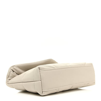 Saint Laurent Lambskin Monogram Loulou Puffer Pouch Clutch Crema Soft 5 of 13