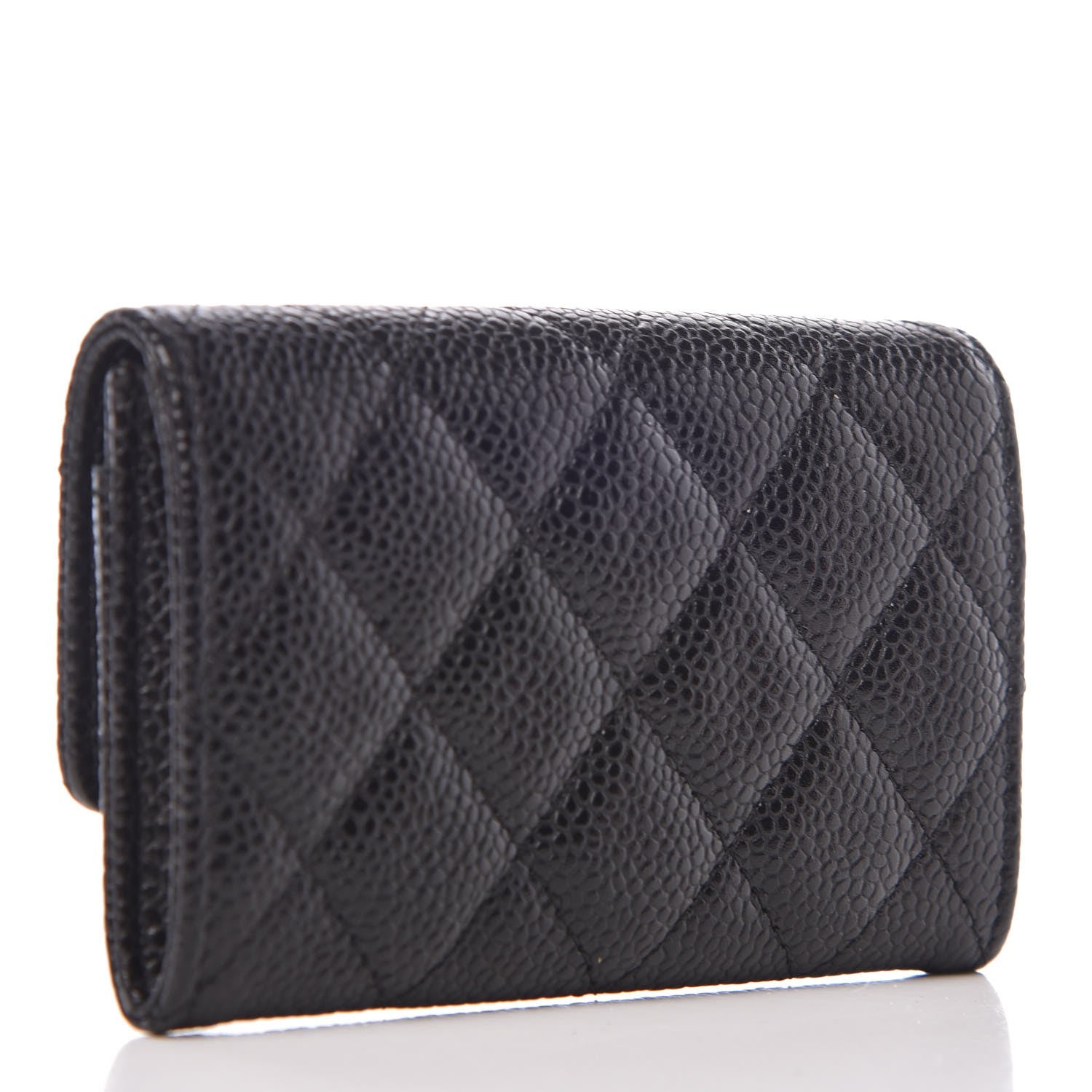 Chanel Caviar Quilted Flap Card Holder Black 3 of 9