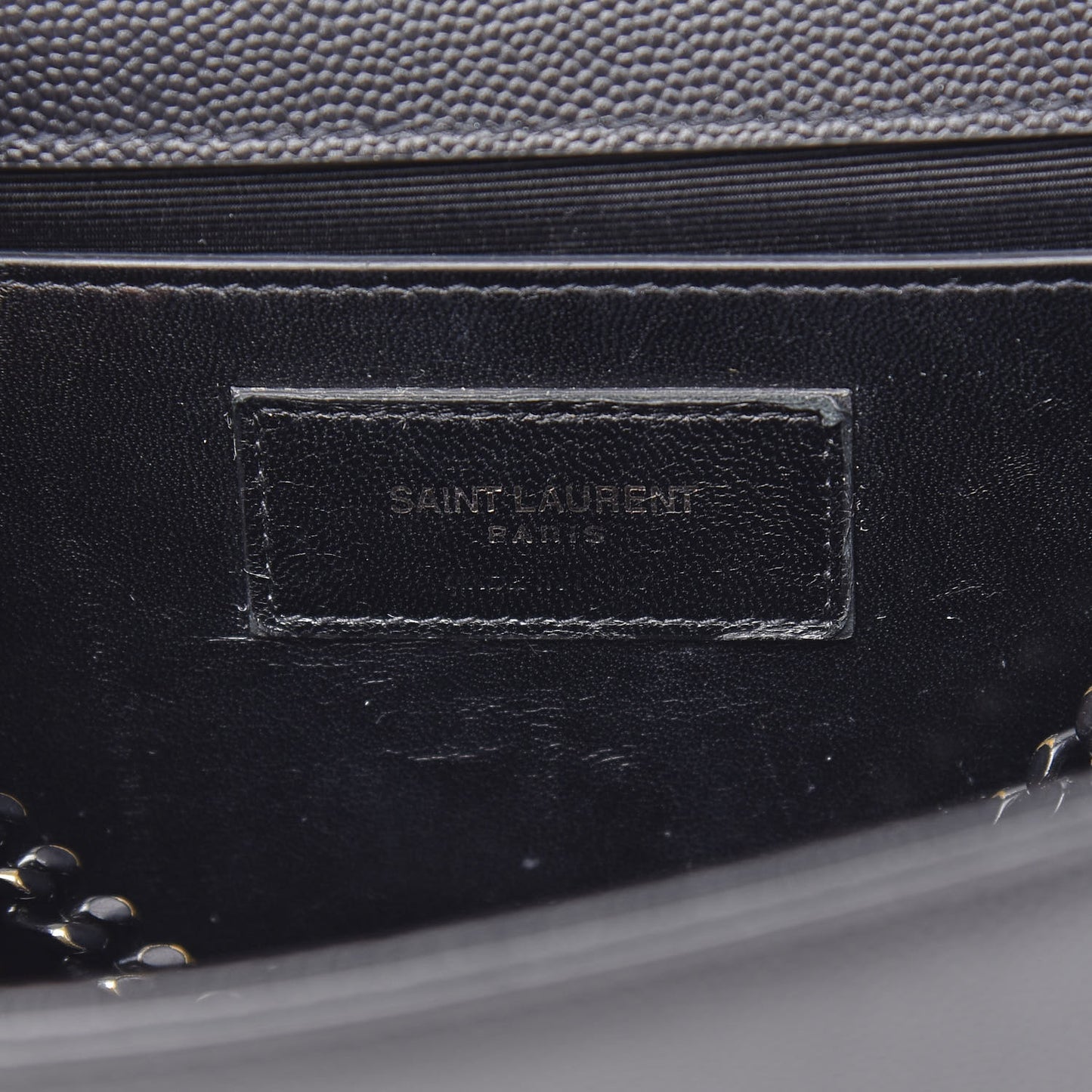 Grain De Poudre Medium Classic Monogram Kate Satchel Black