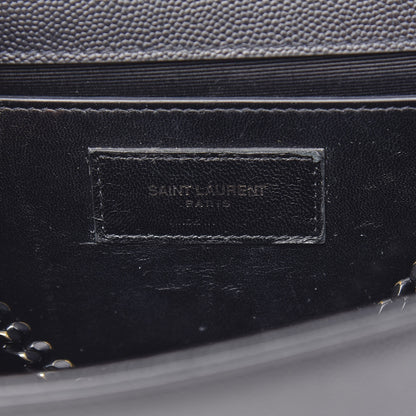 Saint Laurent Grain De Poudre Medium Classic Monogram Kate Satchel Black 6 of 12