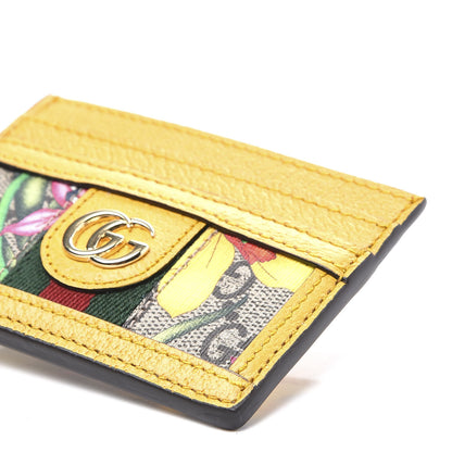 Gucci GG Supreme Monogram Flora Web Ophidia Card Holder Beige Multicolor Crop 7 of 8