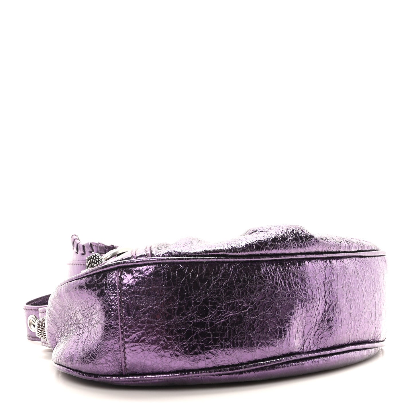 Metallic Agneau Arena Le Cagole Shoulder Bag XS Met Mauve