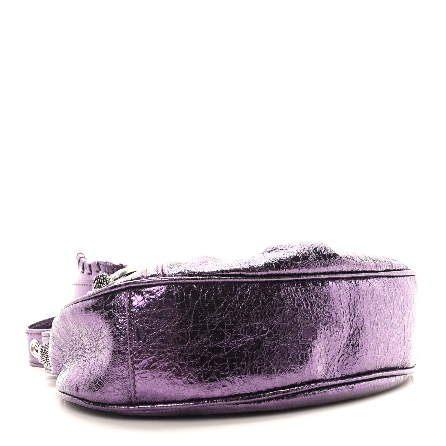 Balenciaga Metallic Agneau Arena Le Cagole Shoulder Bag XS Met Mauve 4 of 10