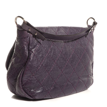 Chanel Glazed Calfskin On The Road XL Flap Purple 3 of 7