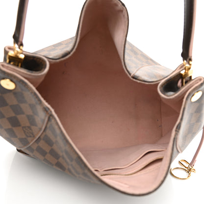 Louis Vuitton Damier Ebene Caissa Hobo Rose Ballerine 5 of 11