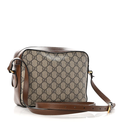 Gucci GG Supreme Monogram Small Horsebit 1955 Shoulder Bag Beige Brown Sugar 3 of 10