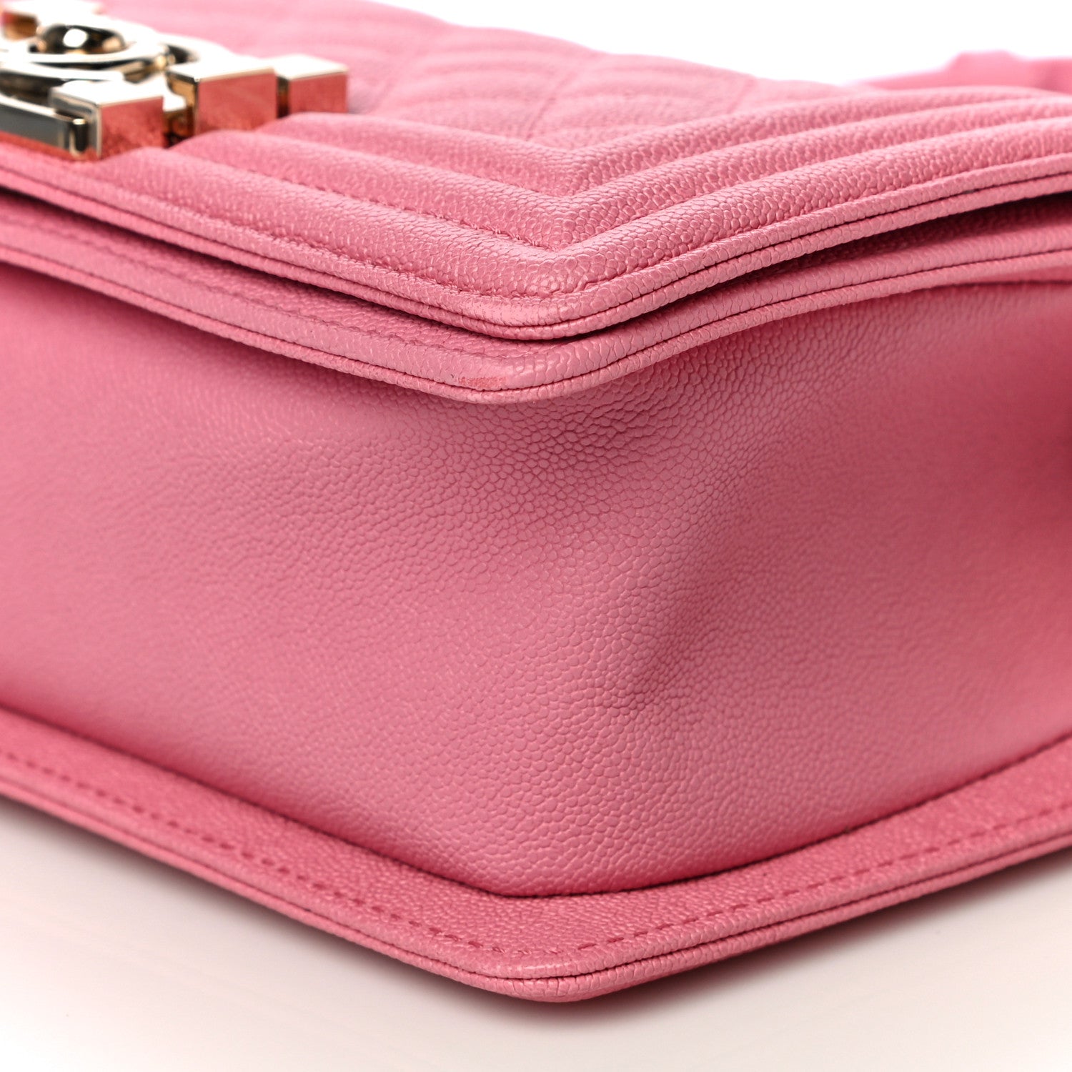 Chanel Caviar Quilted Small Boy Flap Pink 10 of 11
