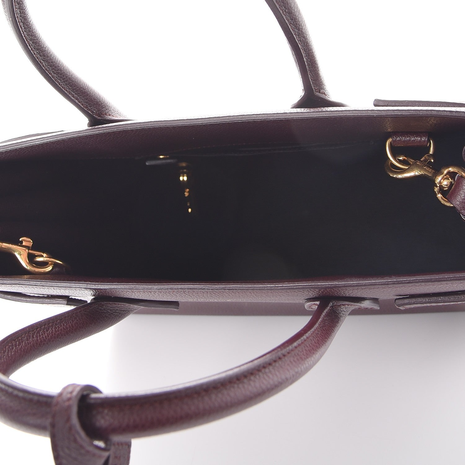 Saint Laurent Grained Calfskin Baby Sac De Jour Bordeaux 5 of 8