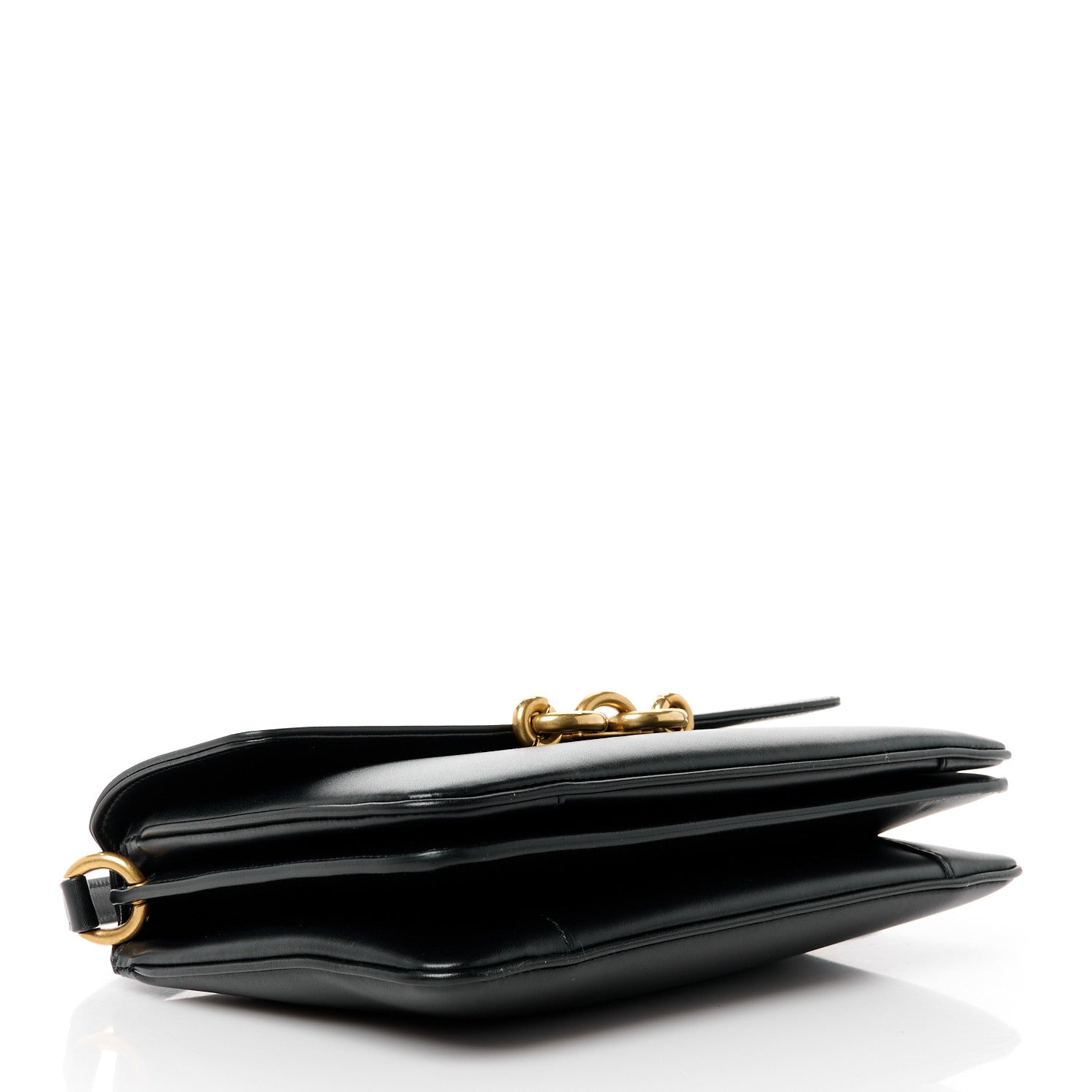 Saint Laurent Smooth Calfskin Le Maillon Satchel Black 4 of 14