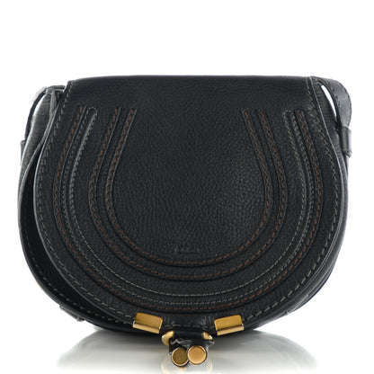 Chloe Calfskin Mini Marcie Round Crossbody Bag Black 1 of 8