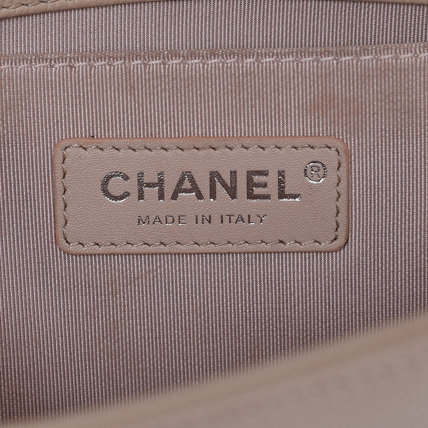 Chanel Caviar Chevron Quilted Medium Boy Flap Light Beige 6 of 8
