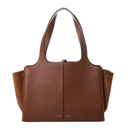Celine Smooth Calfskin Suede Small Tri-Fold Bag Camel 1 of 9