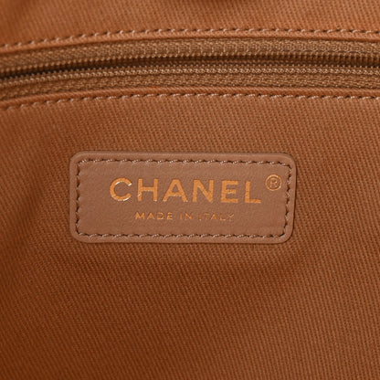 Chanel Mixed Fibers Calfskin Striped Small Deauville Tote Beige 6 of 10
