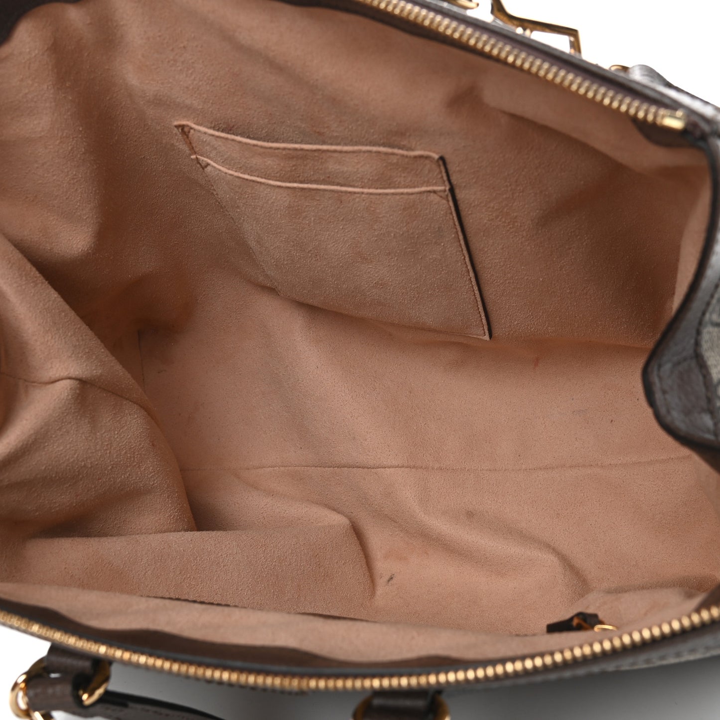 GG Supreme Monogram Web Medium Ophidia Tote Bag Brown