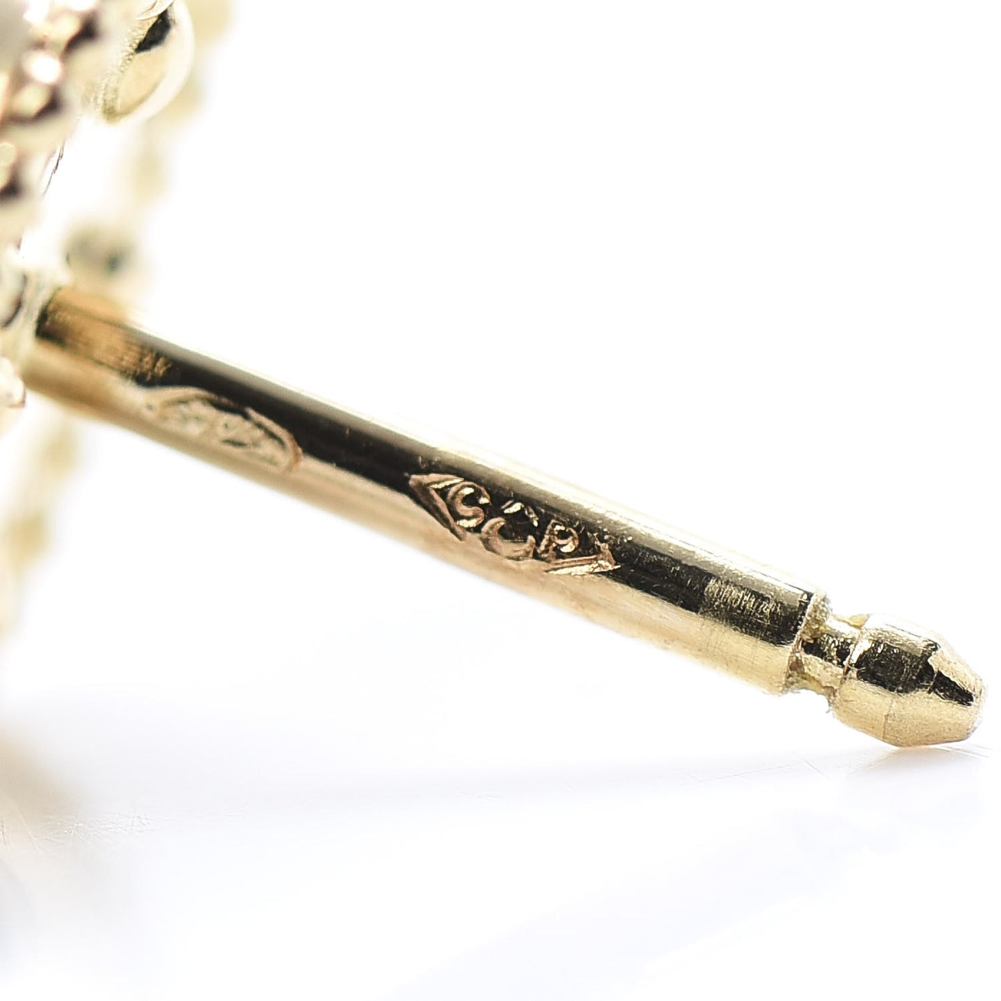 18K Yellow Gold Black Onyx Sweet Alhambra Earrings