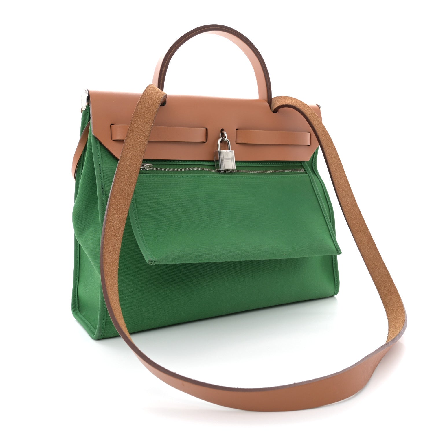 Hermes Toile H Vache Hunter Herbag Zip PM 31 Menthe Natural 4 of 14