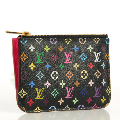 Louis Vuitton Monogram Multicolor Key Pouch Black Grenade 3 of 7