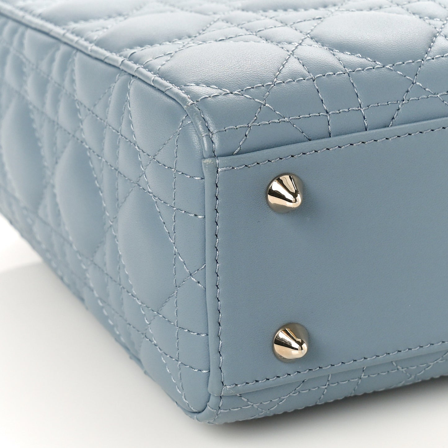 Lambskin Cannage Small My ABCDior Lady Dior Cloud Blue