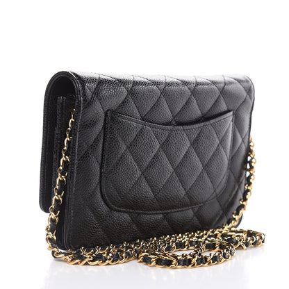 Chanel Caviar Quilted Wallet On Chain WOC Black 3 of 12