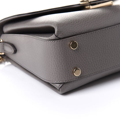 Gucci Dollar Calfskin Interlocking G Top Handle Shoulder Bag Loess 10 of 11