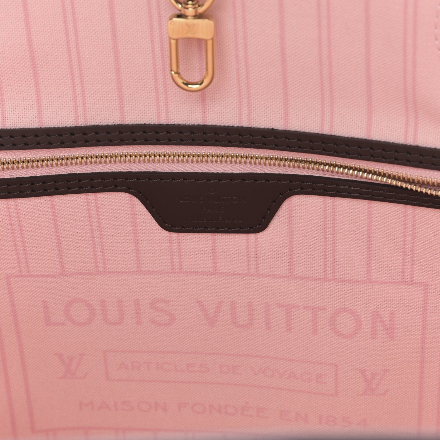 Damier Ebene Neo Neverfull MM Rose Ballerine