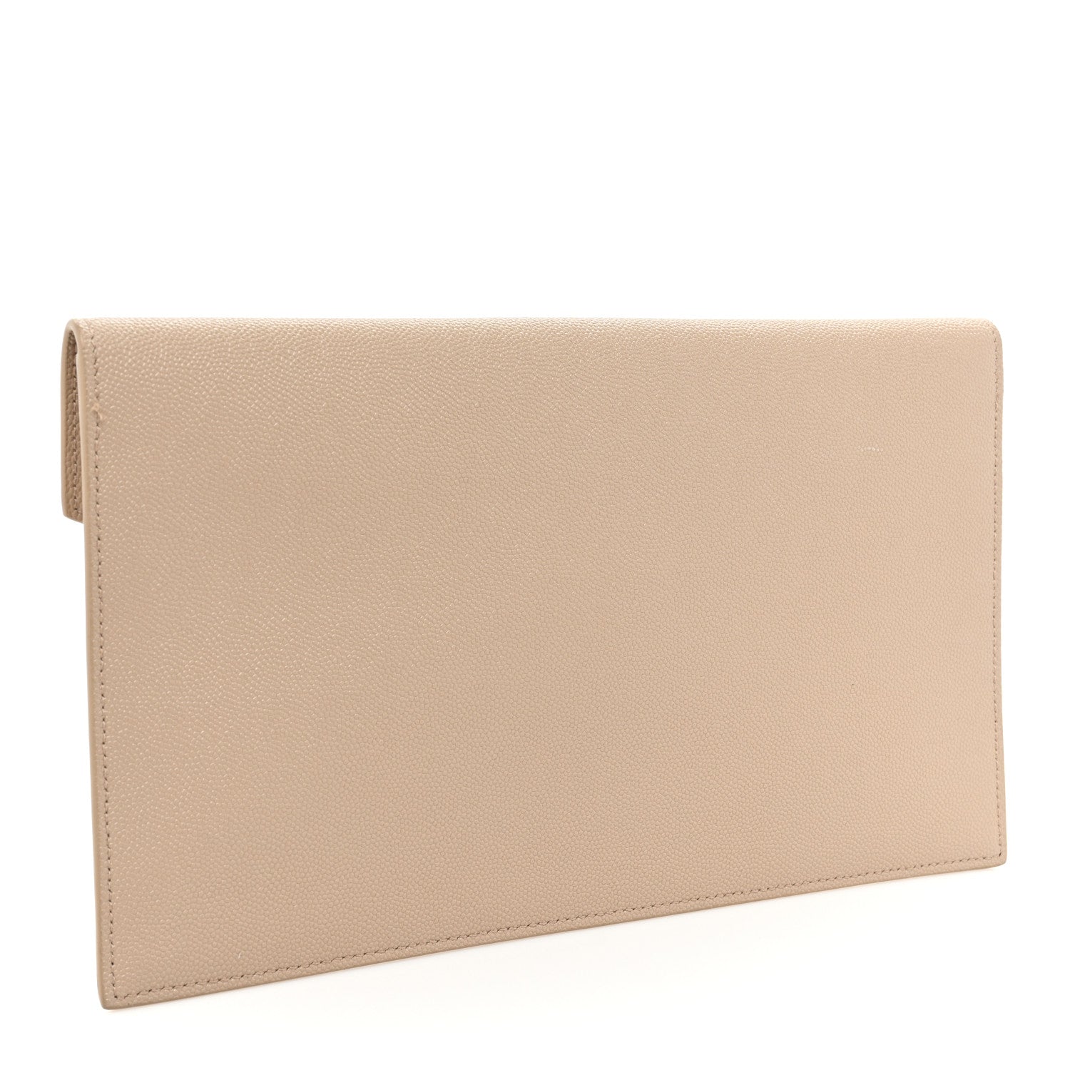 Saint Laurent Grain De Poudre Uptown Pouch Dark Beige 3 of 9