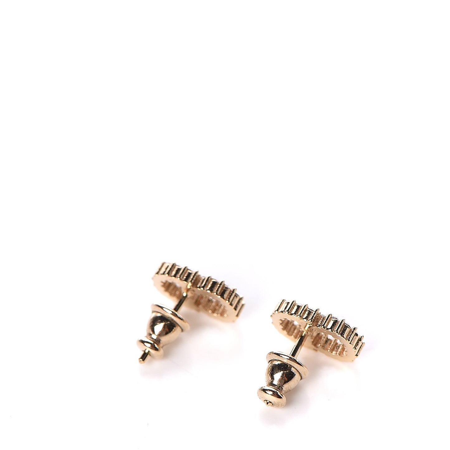 Crystal Clair D Lune Earrings Gold