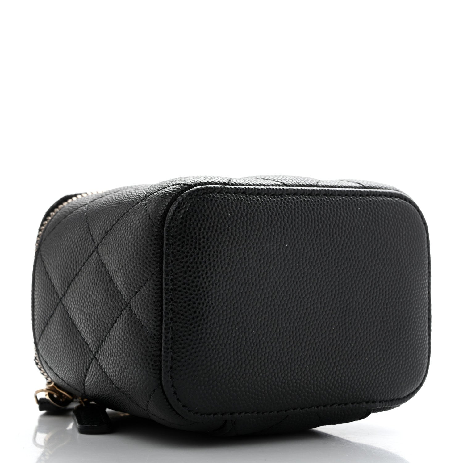 Chanel Caviar Quilted Mini Vanity Case With Chain Black 3 of 10
