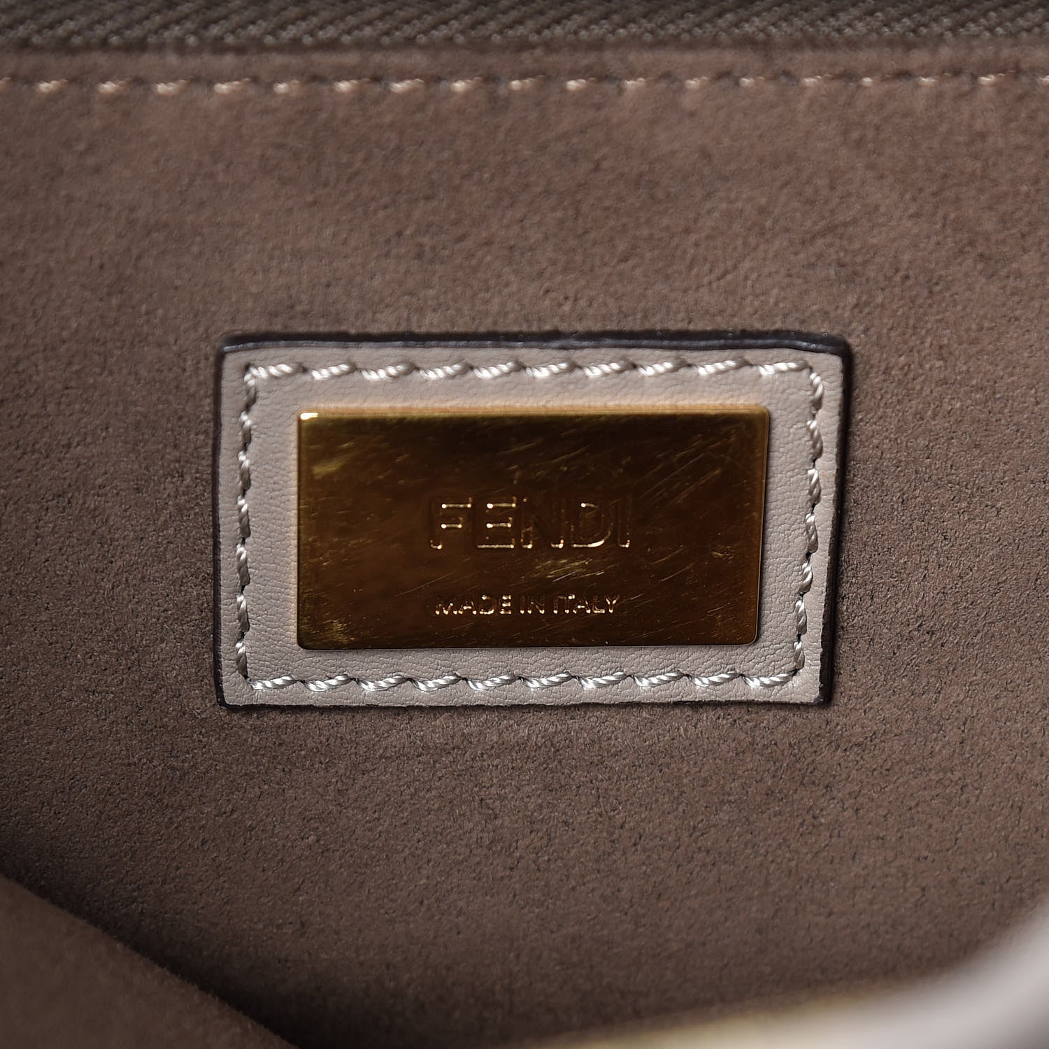 Fendi Vitello Seta Plexiglass Tortoise Medium Peekaboo Iconic Satchel Tortora 7 of 16