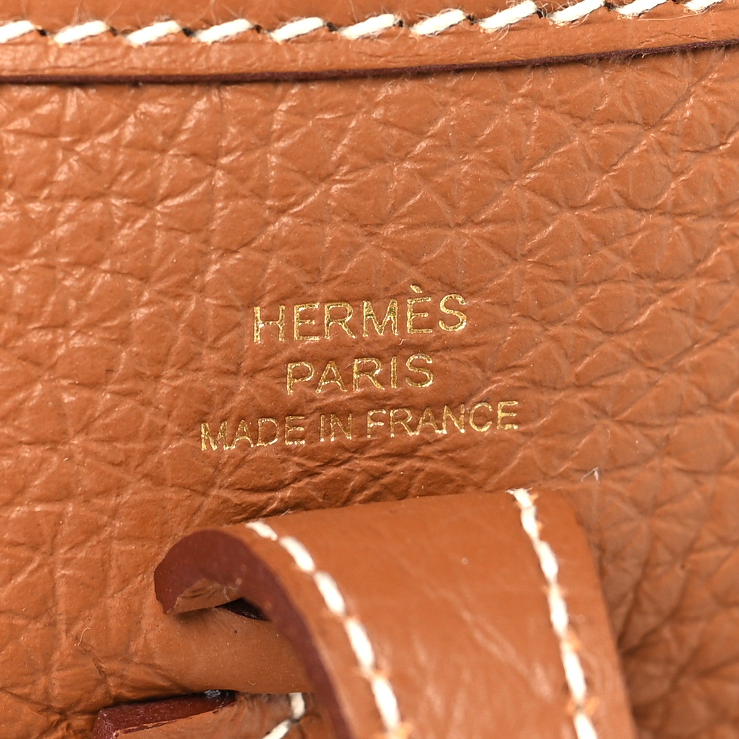 Hermes Taurillon Clemence Evelyne TPM Gold 6 of 11