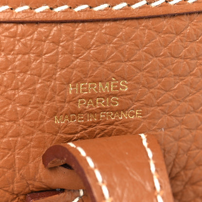 Hermes Taurillon Clemence Evelyne TPM Gold 6 of 11