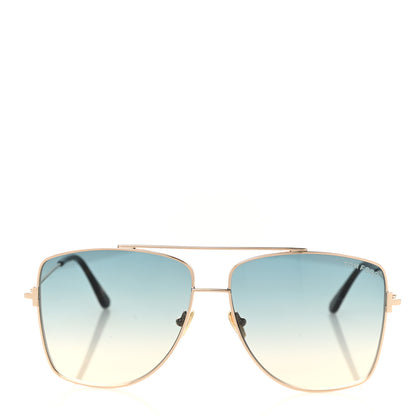 Tom Ford Reggie Aviator Sunglasses TF838 Shiny Rose Gold 2 of 8