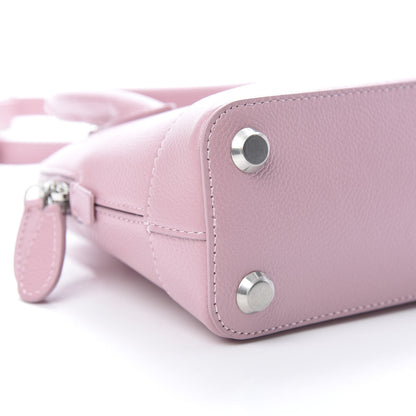 Balenciaga Grained Calfskin XXS Ville Top Handle Bag Pink White 9 of 10