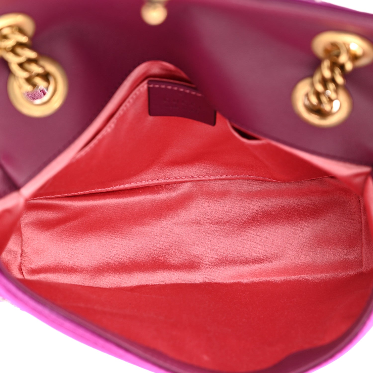 Gucci Velvet Matelasse Embroidered Mini GG Marmont Shoulder Bag Bordeaux 5 of 10