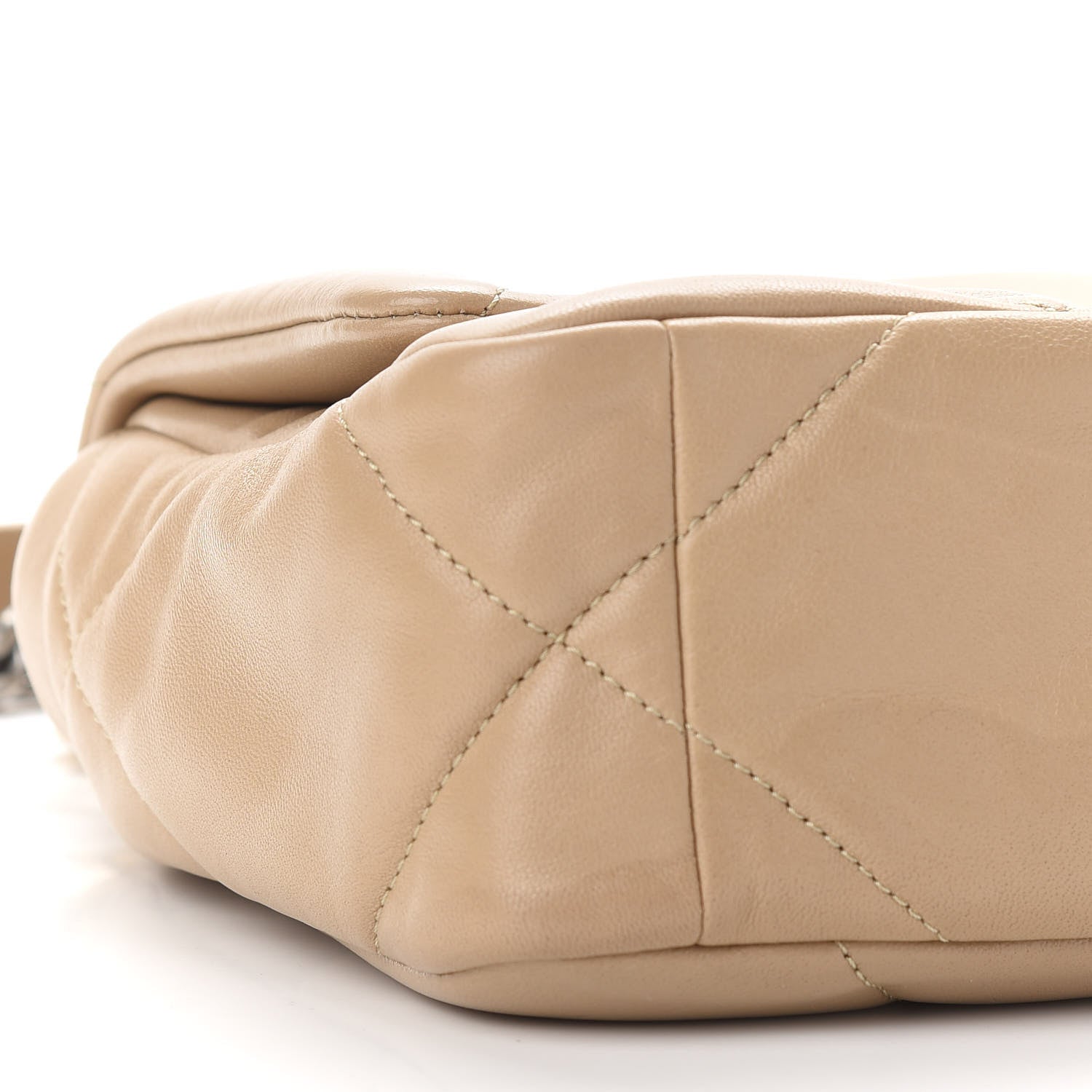 Chanel Lambskin Quilted Medium Chanel 19 Flap Dark Beige 8 of 10