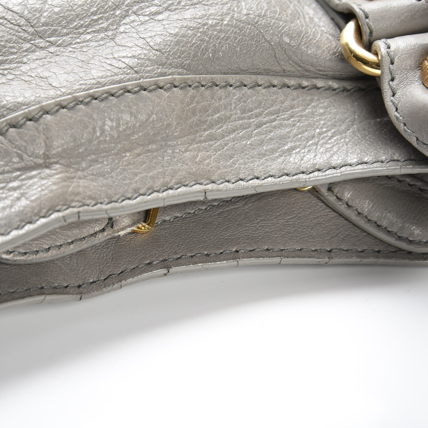Balenciaga Agneau Giant 12 Gold Hardware City Gris Pyrite 6 of 12