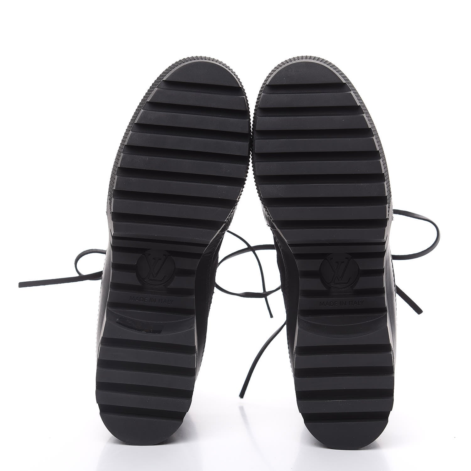 Louis Vuitton Suede Calfskin Monogram LV Black Heart Laureate Platform Desert Boots 37 Black 5 of 7