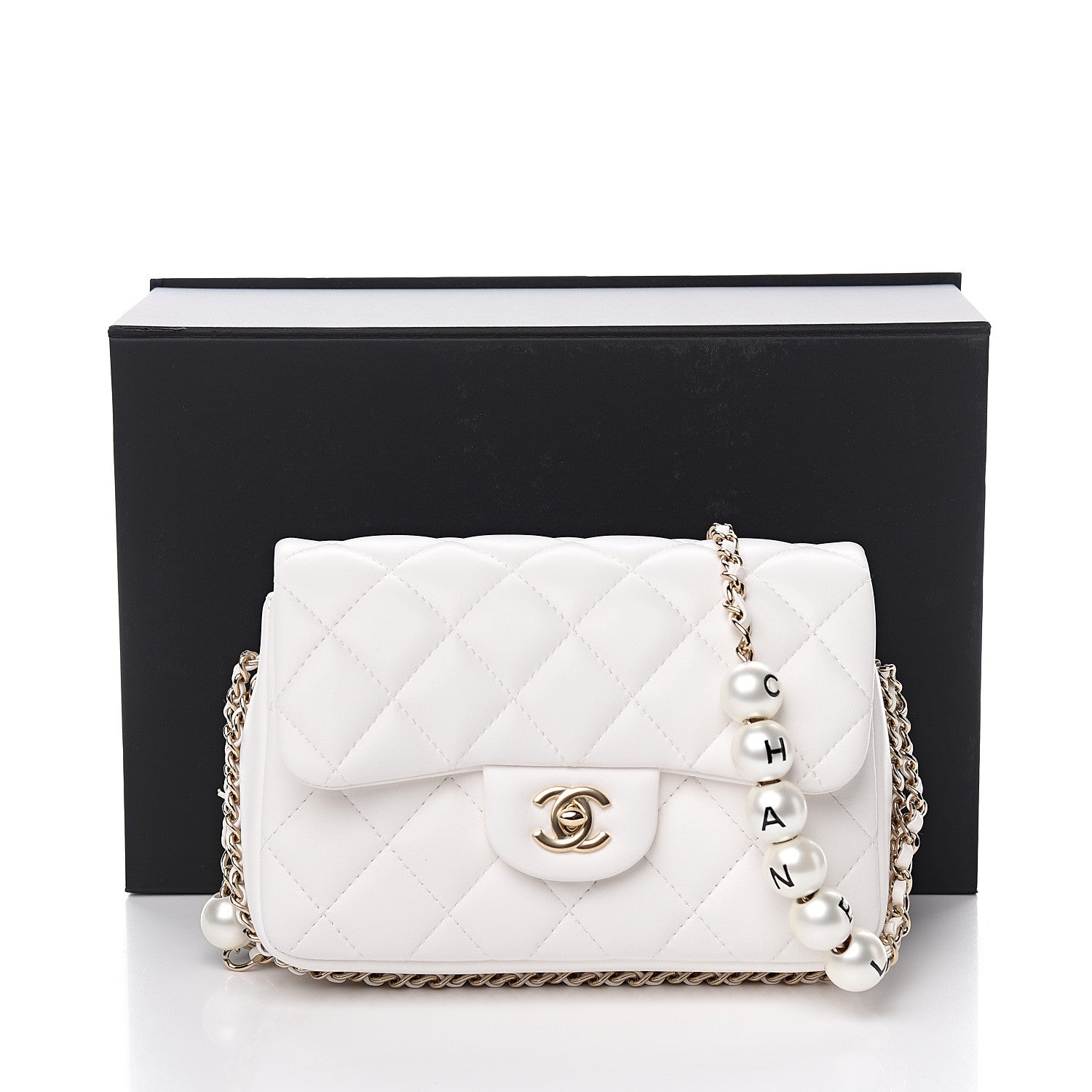 Chanel Lambskin Quilted Small My Precious Flap White 10 of 10