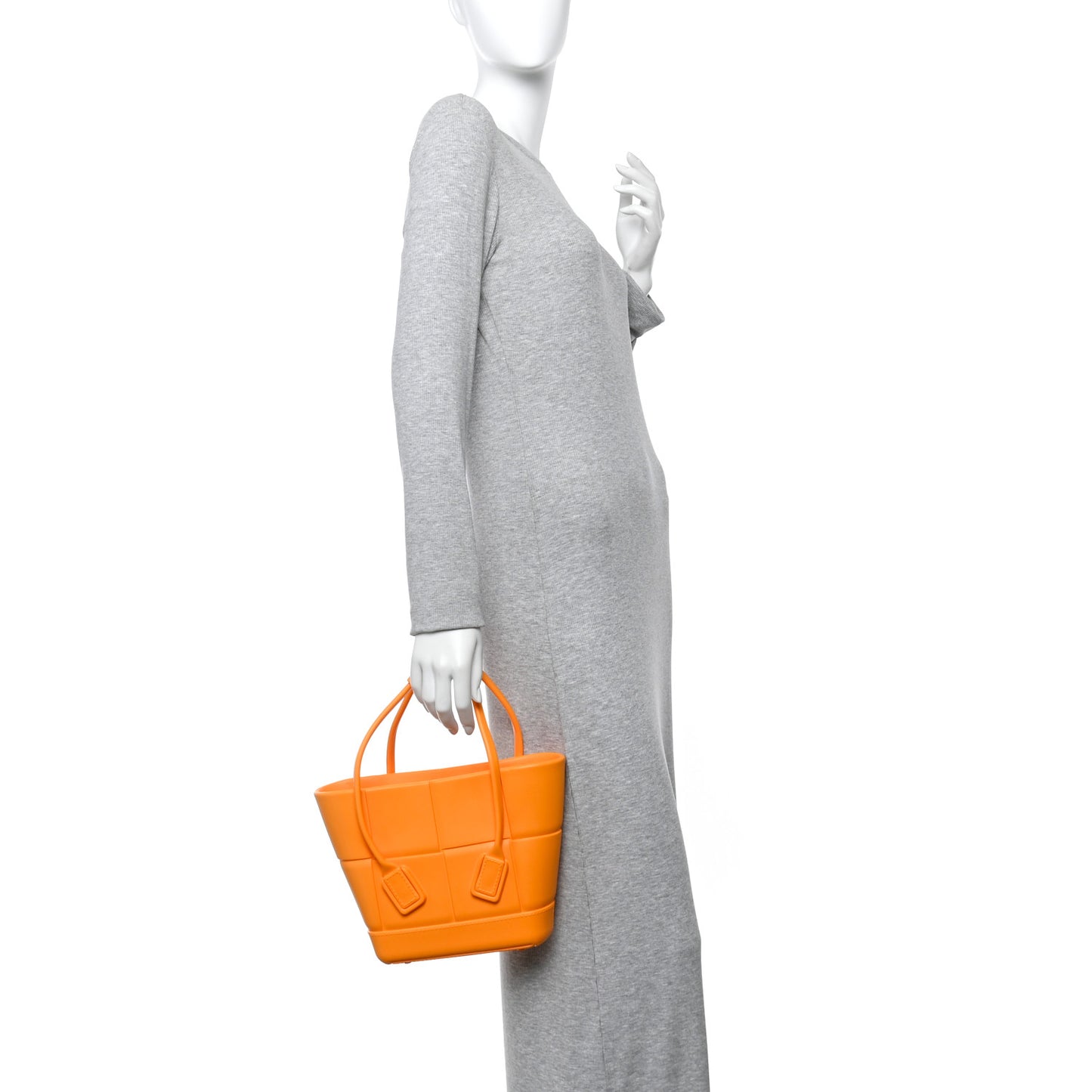 Rubber Maxi Intrecciato Mini Arco Tangerine