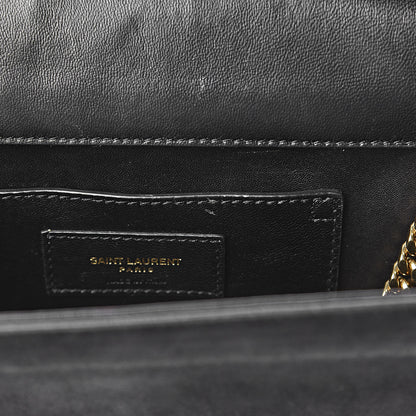 Saint Laurent Suede Medium Monogram Kate Tassel Shoulder Bag Black 9 of 15