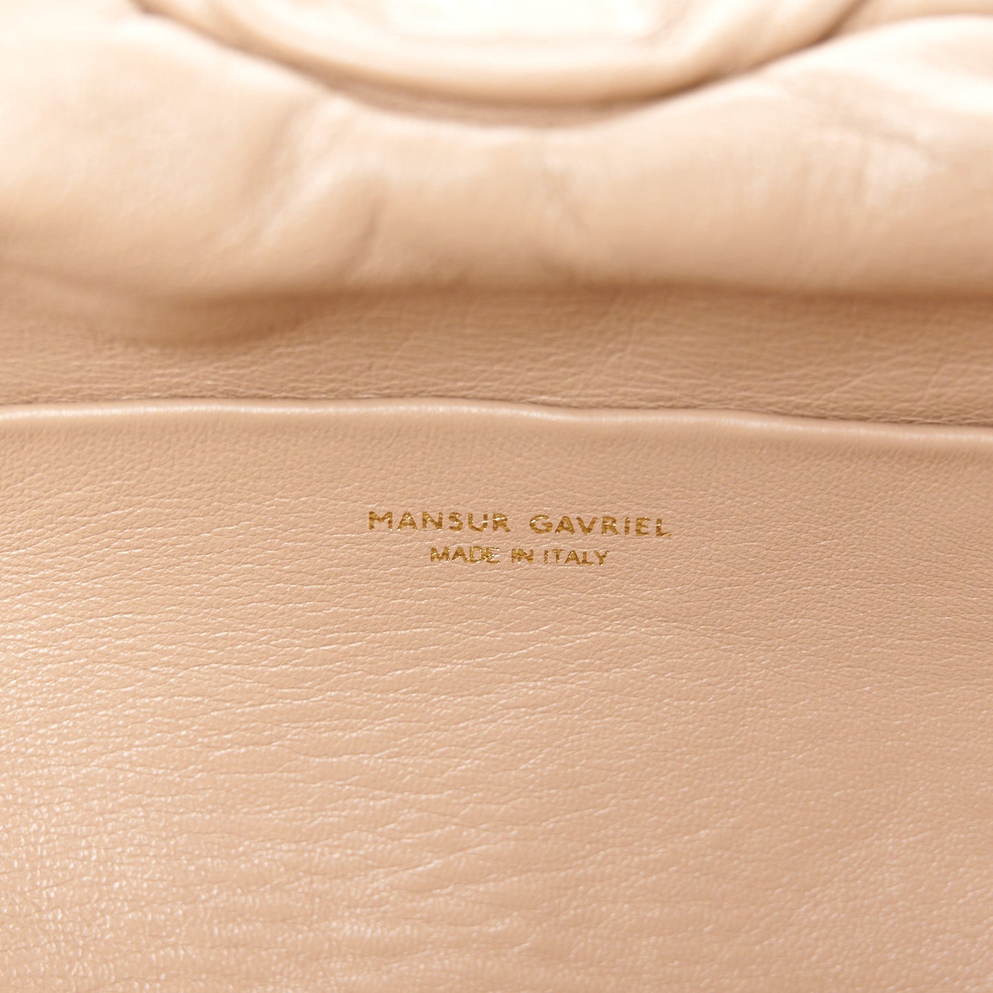 Lambskin Cloud Clutch Biscotto