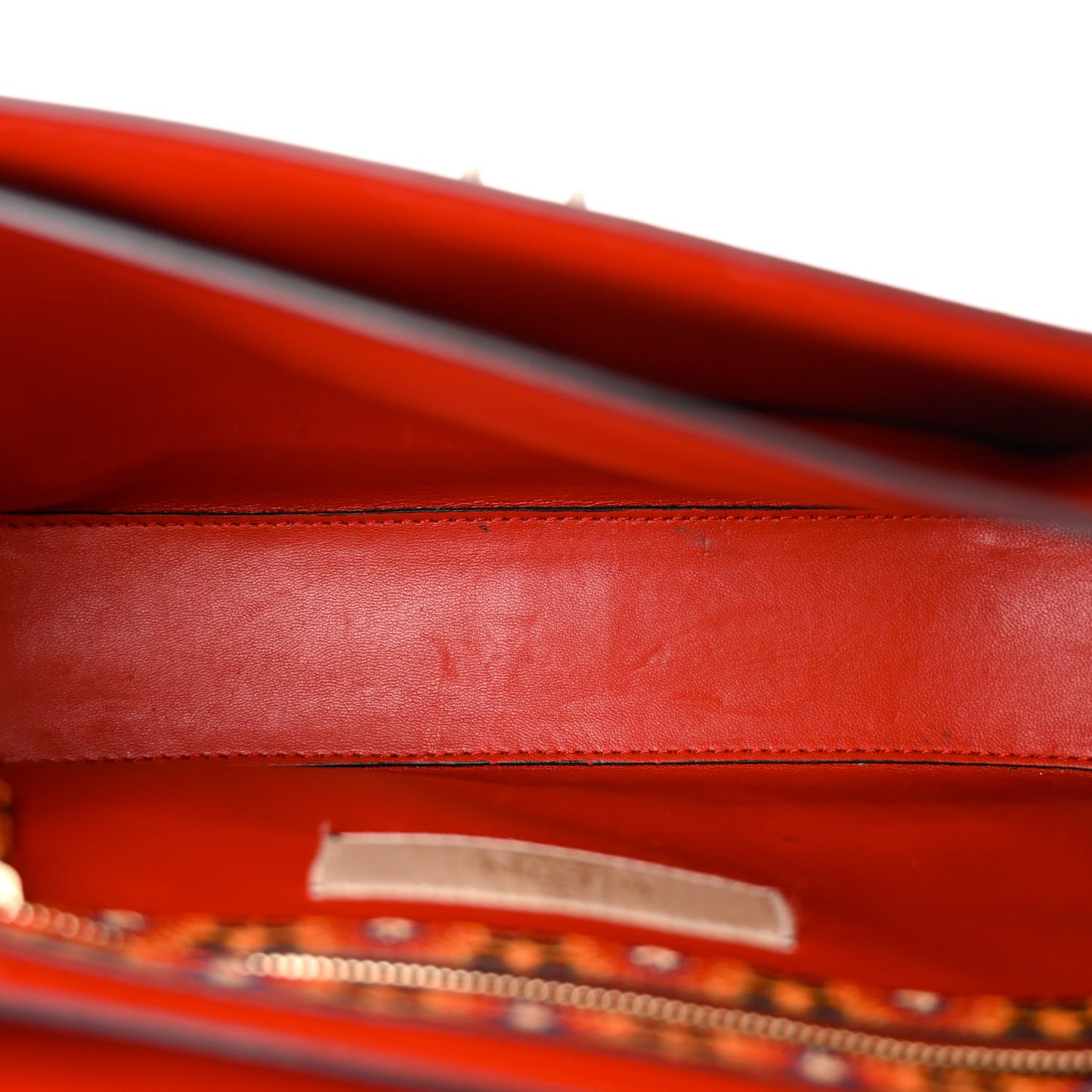 Vitello Enchanted Wonderland Medium Rockstud Flap Saddle Bag Rosso Valentino