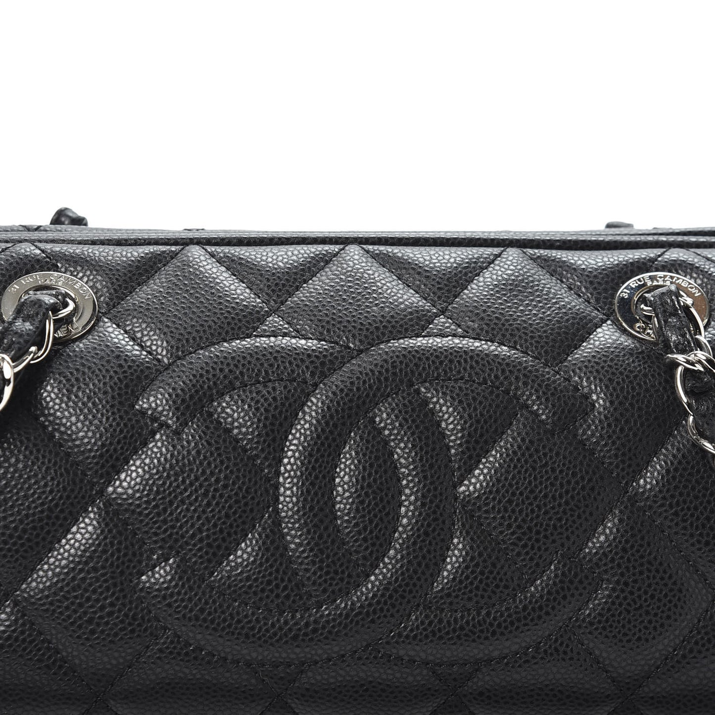 Caviar Quilted Timeless CC Shoulder Bag Black